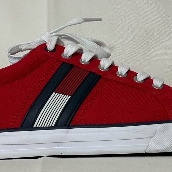 Tommy Hilfiger - Red Canvas Sneakers - Picture 5 of 5